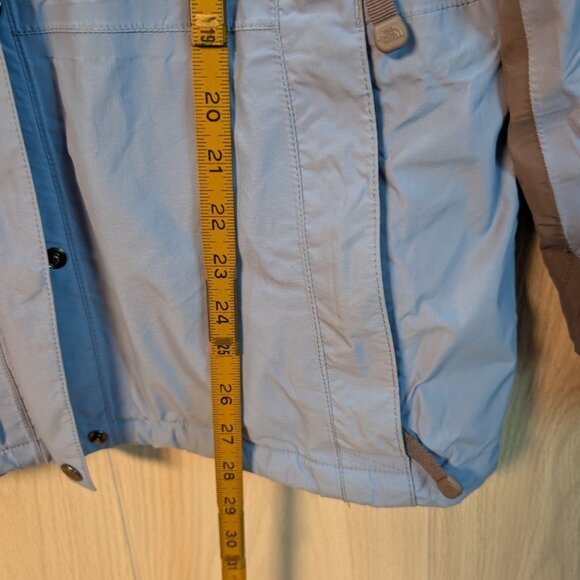 The North Face 2 in 1 HyVent Fleece Lined Hooded Jacket-Womens Large Blue Gray - Picture 6 of 6